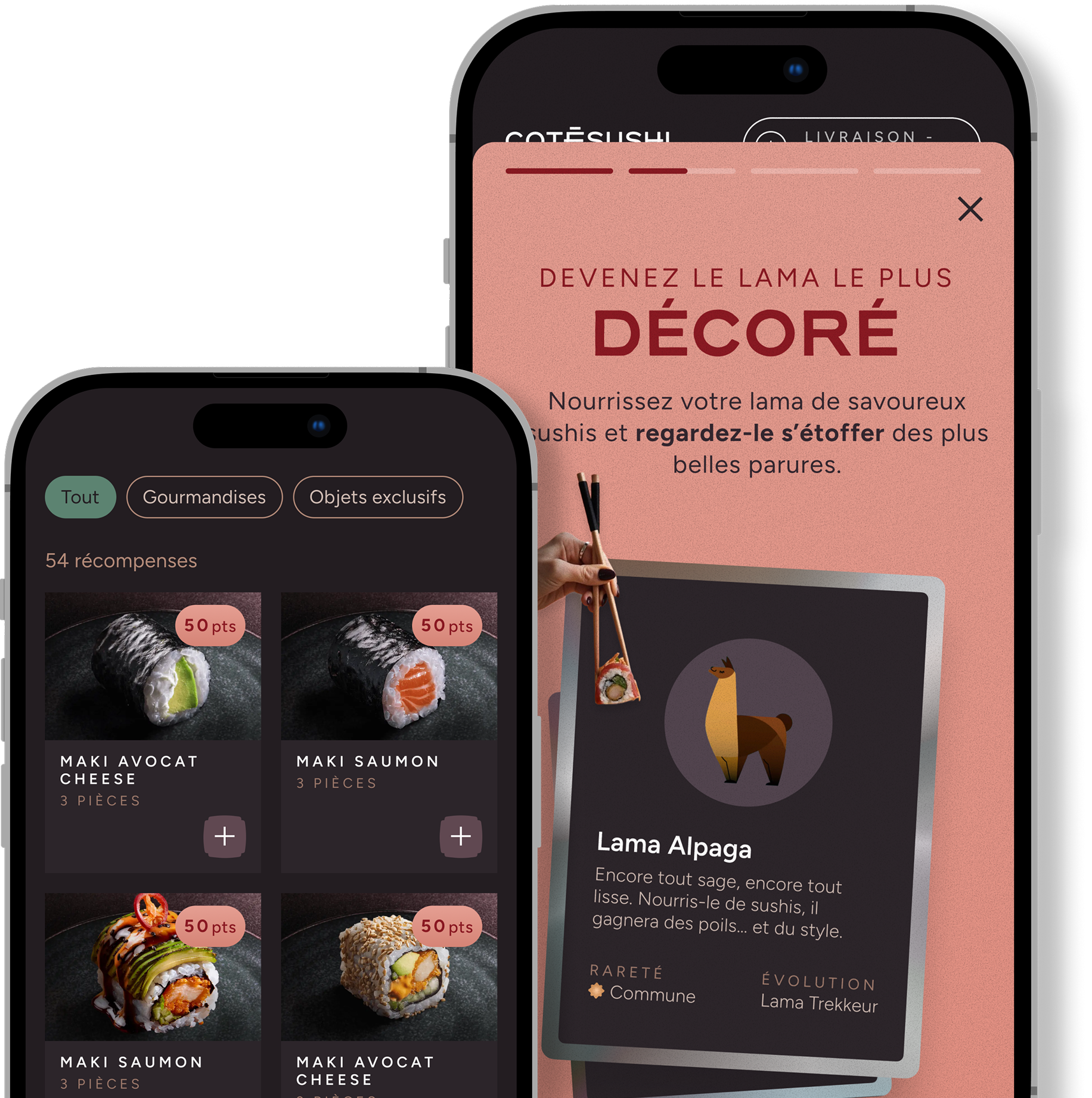 L'application Côté Sushi
